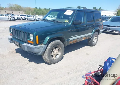 2000 Jeep Cherokee Sport из США, поврежденный, VIN 1J4FF48S2YL253251